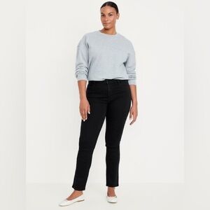 High-Waisted Wow Straight Ankle Jeans